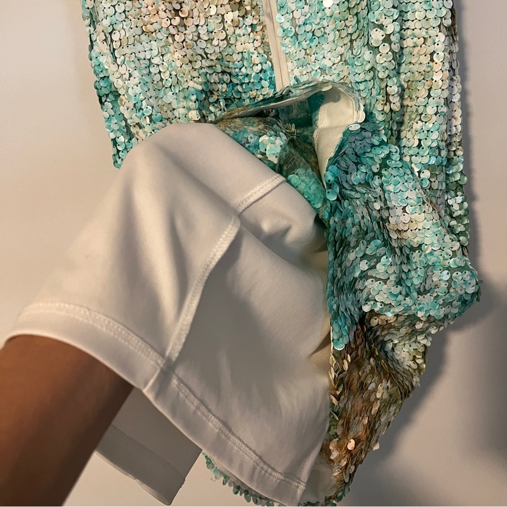 Sequin Cap-sleeve fitted Dress - Picture 9 of 14